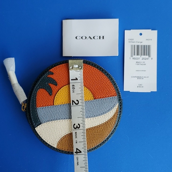 🧜‍♀️TRADED🧜‍♀️🎉10xHP🎉Coach Beach Postcard Coin Case - Picture 5 of 15